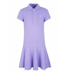 Фиолетовое платье-рубашка с оборкой Фиолетовое платье-рубашка с оборкой