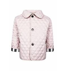 куртка Burberry Children Розовая куртка с контрастными манжетами