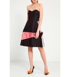 мини-платье Prada Платье миди с контрастными вставками
