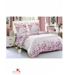 Комплект постельного белья, 2-спальныйальный Amore Mio, цвет белый, розовый 43151514