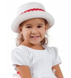 Шляпа Arina для девочки, цвет белый, красный 43151522