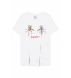 Белая футболка с пальмами Белая футболка с пальмами