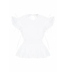 блузка Cecilie Bahnsen Белая хлопковая блузка