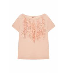 Розовая футболка с перьями Розовая футболка с перьями