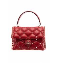 сумка VALENTINO Красная стеганая сумка Candy Stud