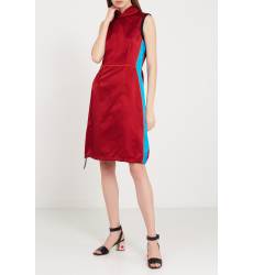 мини-платье Prada Двухцветное платье-миди