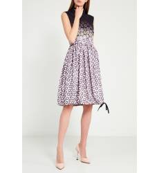мини-платье Prada Градиентное платье с цветочным принтом